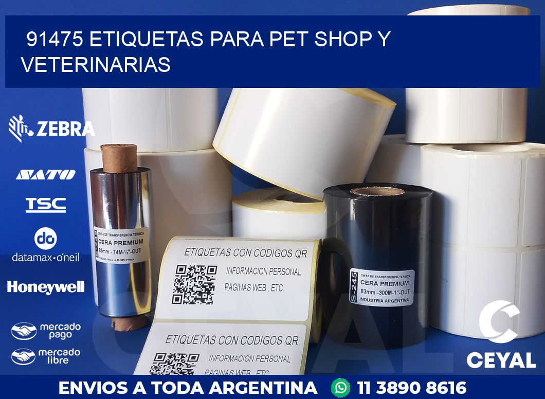 91475 ETIQUETAS PARA PET SHOP Y VETERINARIAS