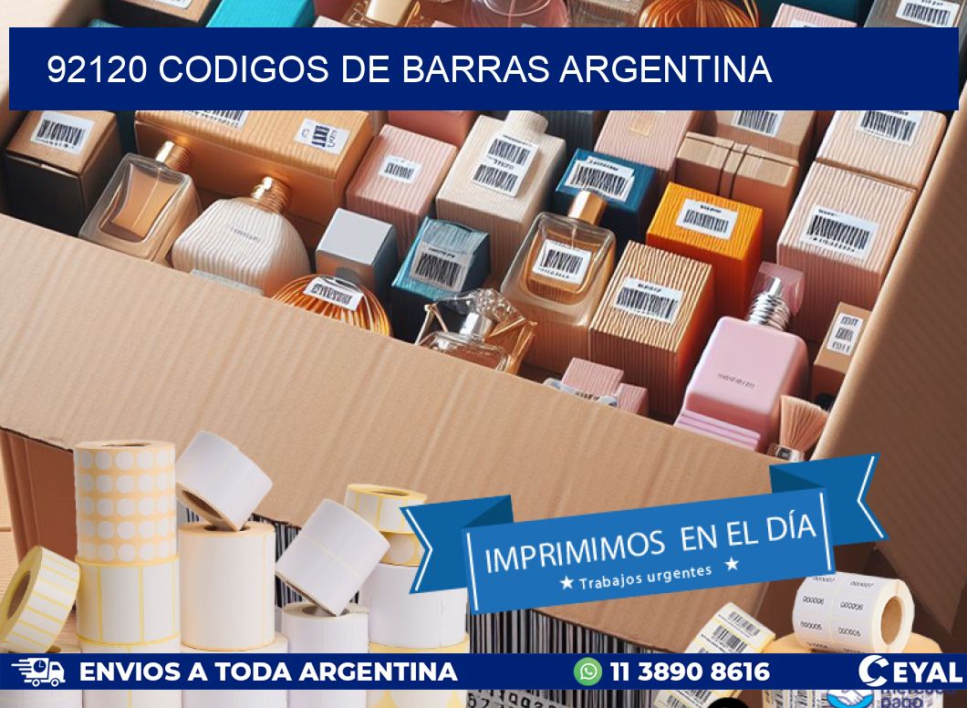 92120 CODIGOS DE BARRAS ARGENTINA