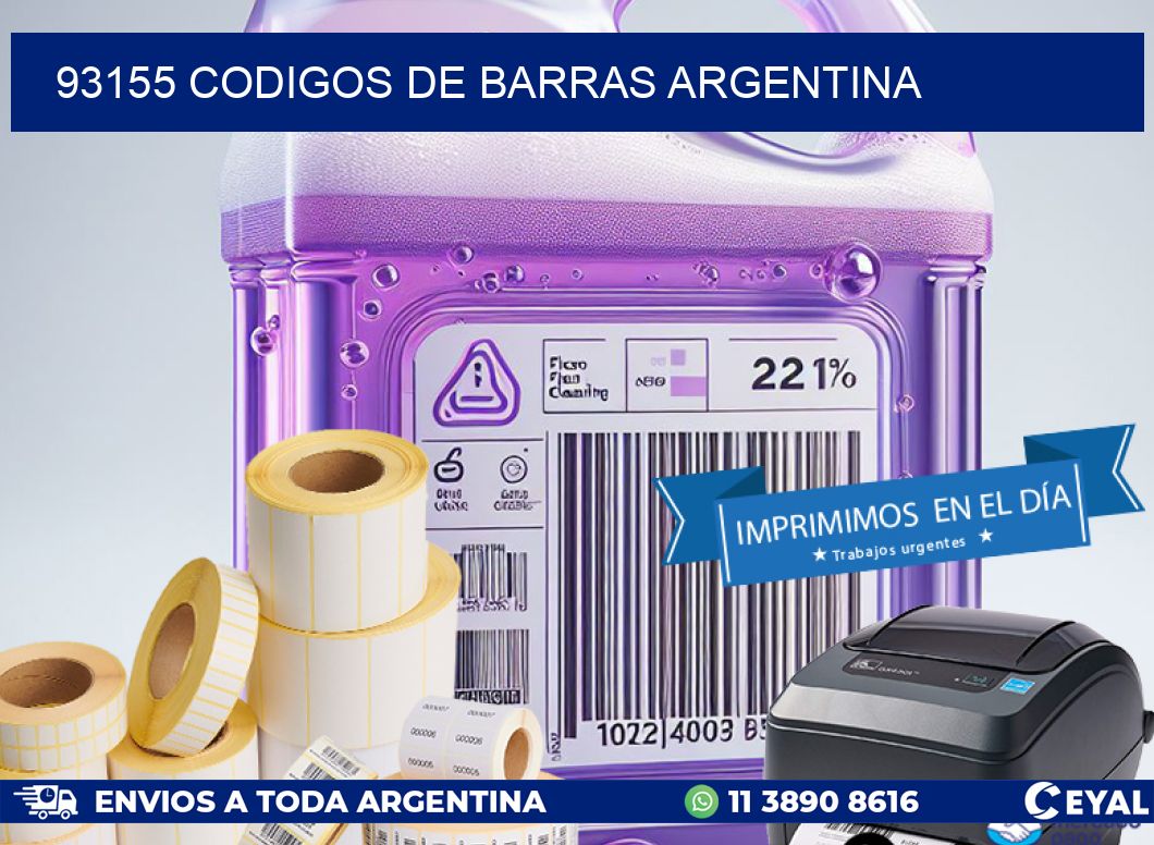 93155 CODIGOS DE BARRAS ARGENTINA