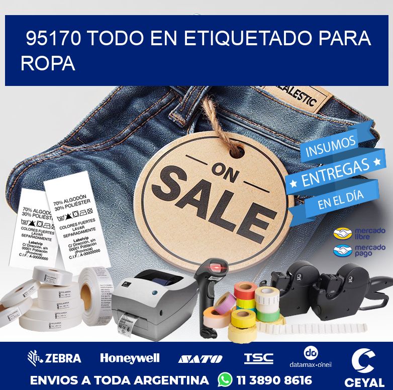 95170 TODO EN ETIQUETADO PARA ROPA