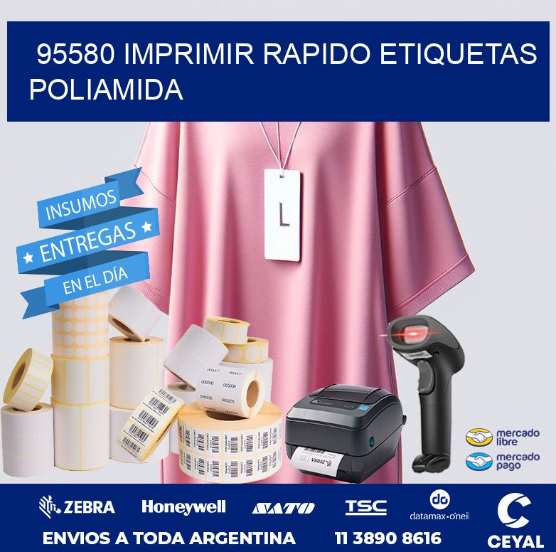 95580 IMPRIMIR RAPIDO ETIQUETAS POLIAMIDA