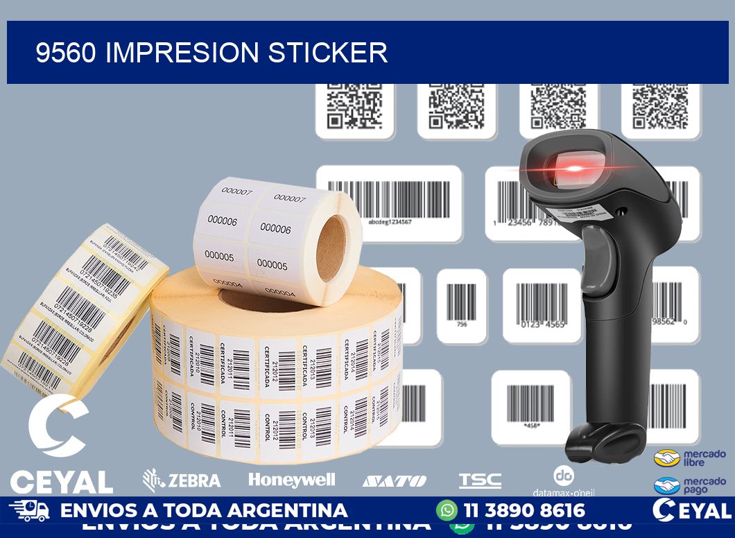 9560 Impresion sticker