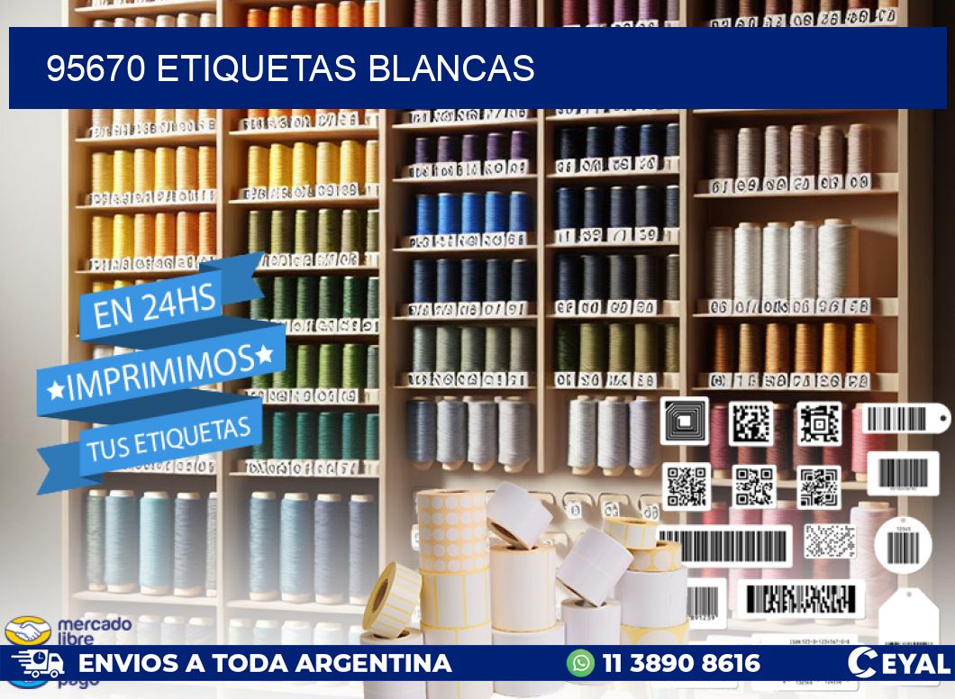 95670 ETIQUETAS BLANCAS