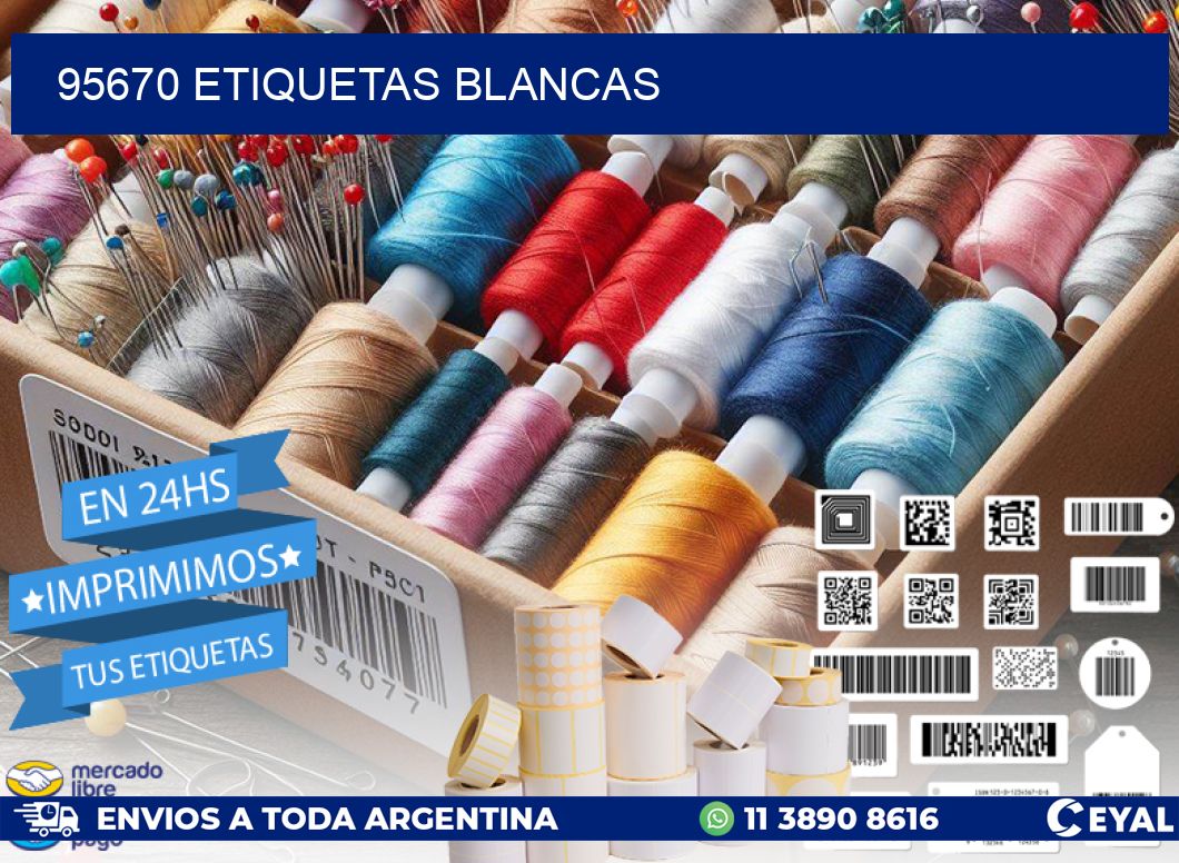 95670 ETIQUETAS BLANCAS