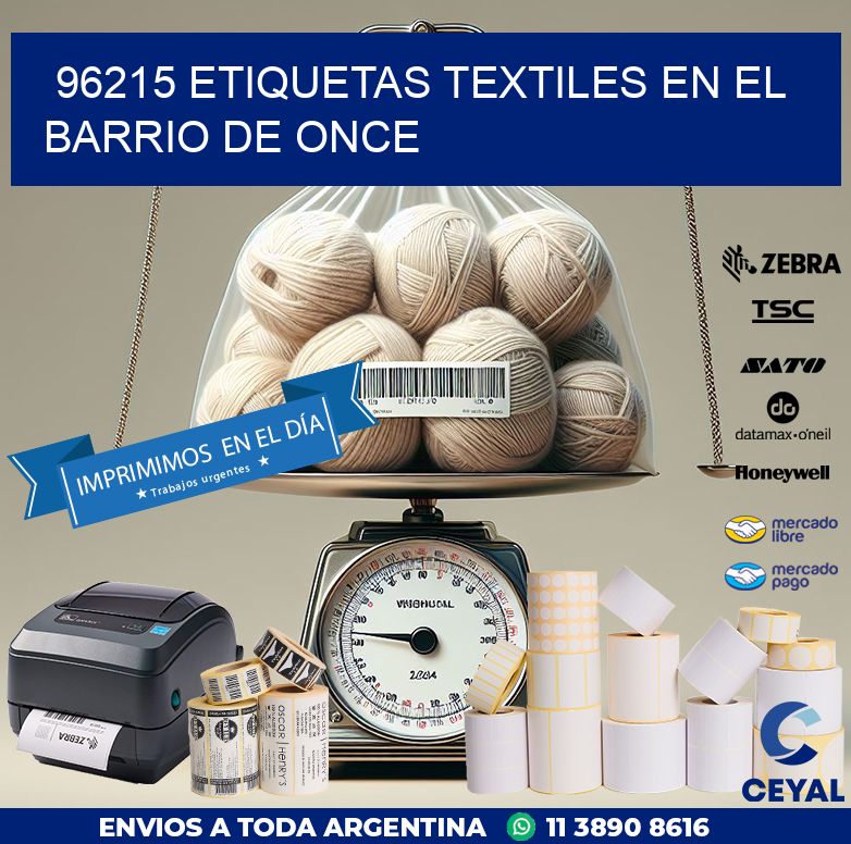 96215 ETIQUETAS TEXTILES EN EL BARRIO DE ONCE