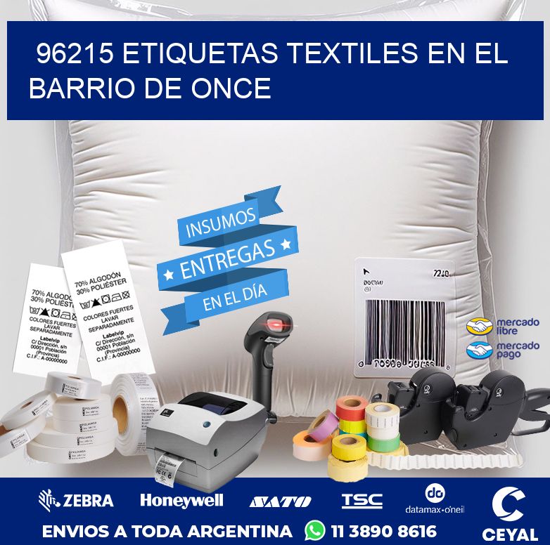 96215 ETIQUETAS TEXTILES EN EL BARRIO DE ONCE