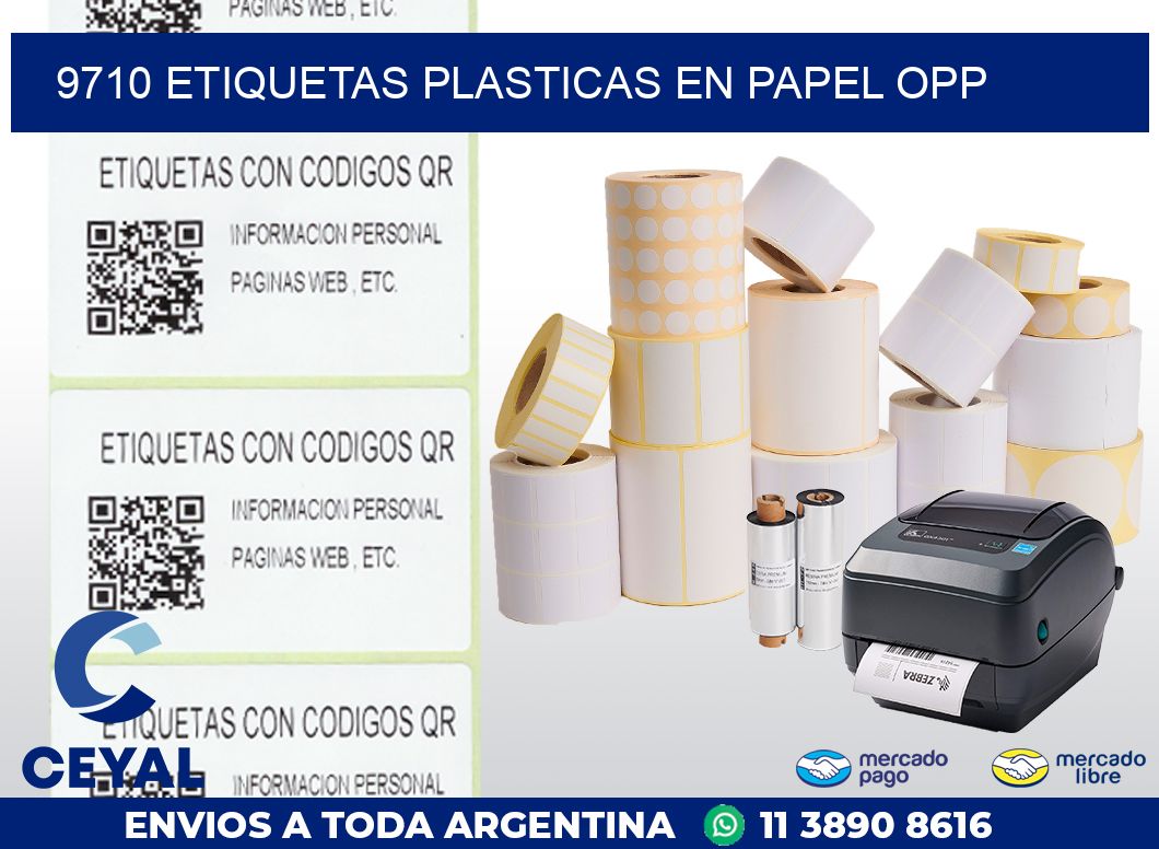9710 ETIQUETAS PLASTICAS EN PAPEL OPP