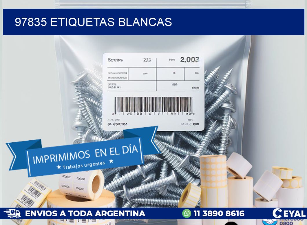 97835 ETIQUETAS BLANCAS