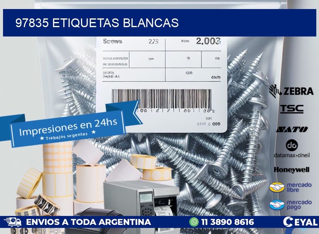 97835 ETIQUETAS BLANCAS