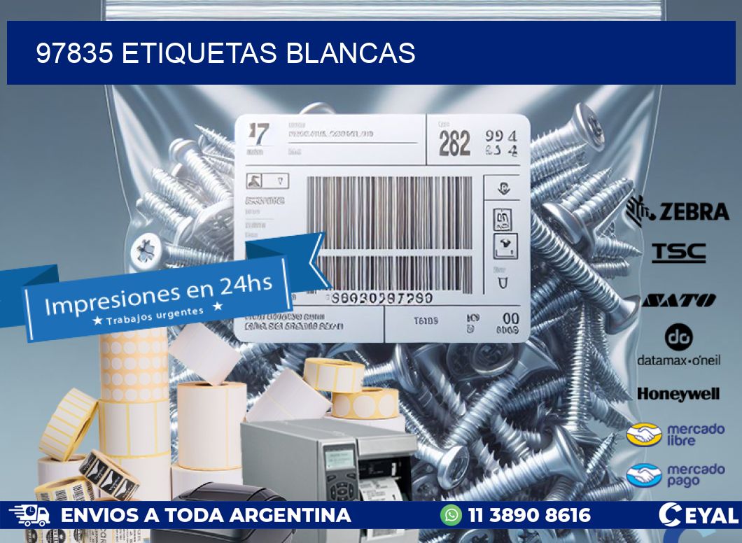 97835 ETIQUETAS BLANCAS
