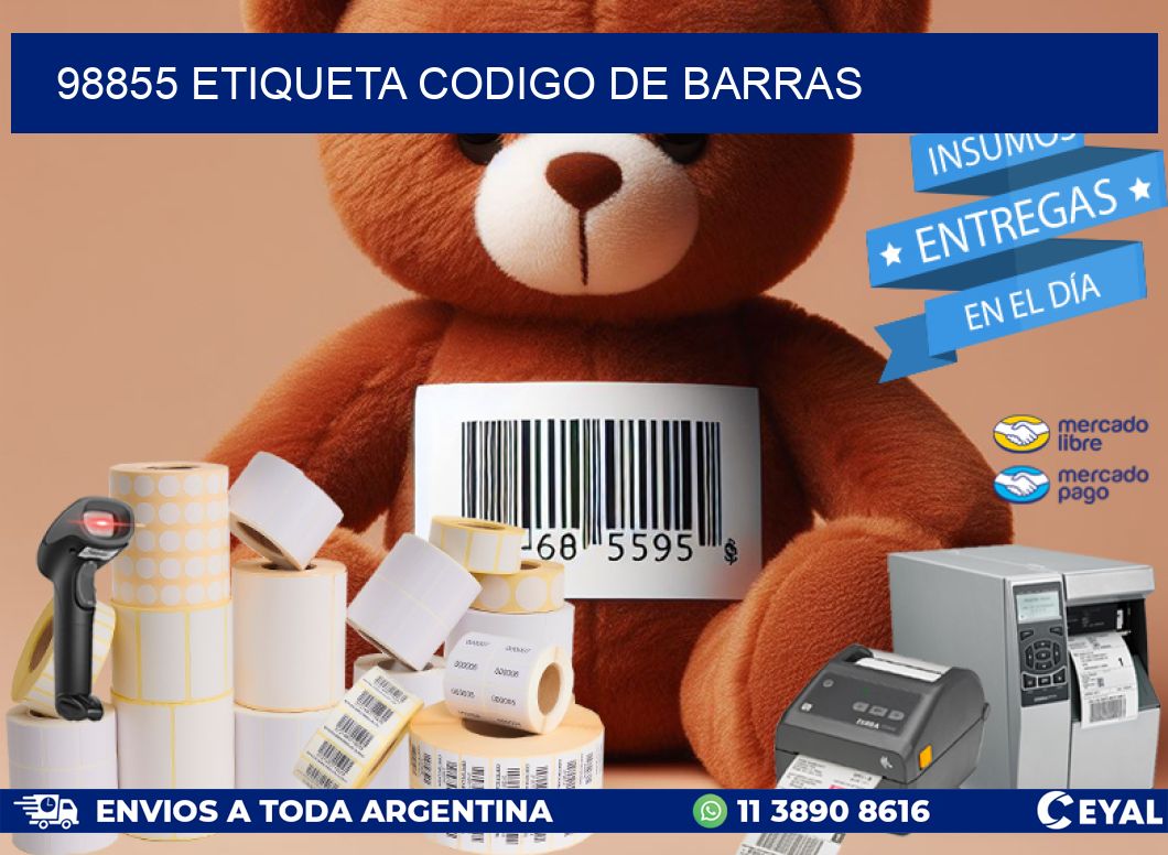 98855 etiqueta codigo de barras