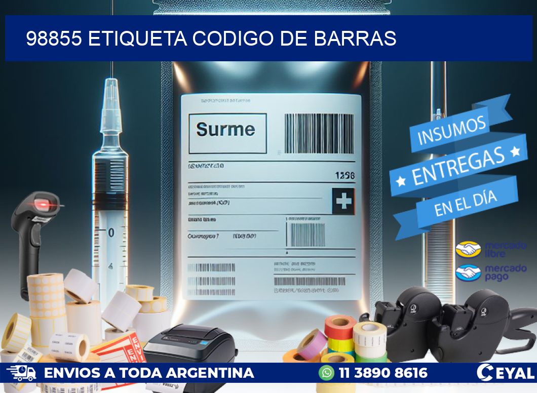 98855 etiqueta codigo de barras