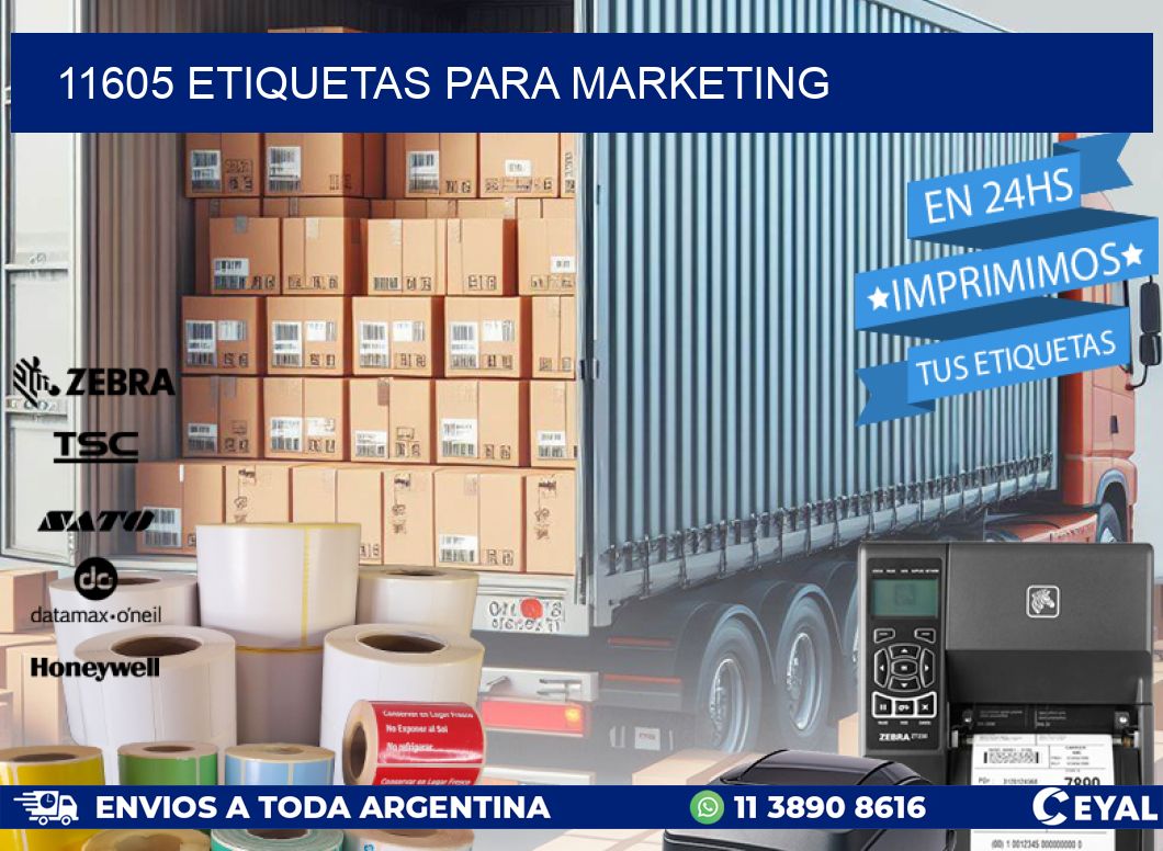 11605 ETIQUETAS PARA MARKETING