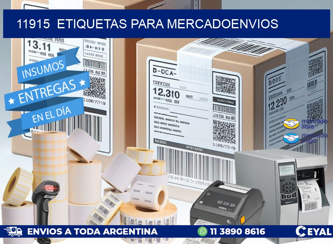 11915  ETIQUETAS PARA MERCADOENVIOS