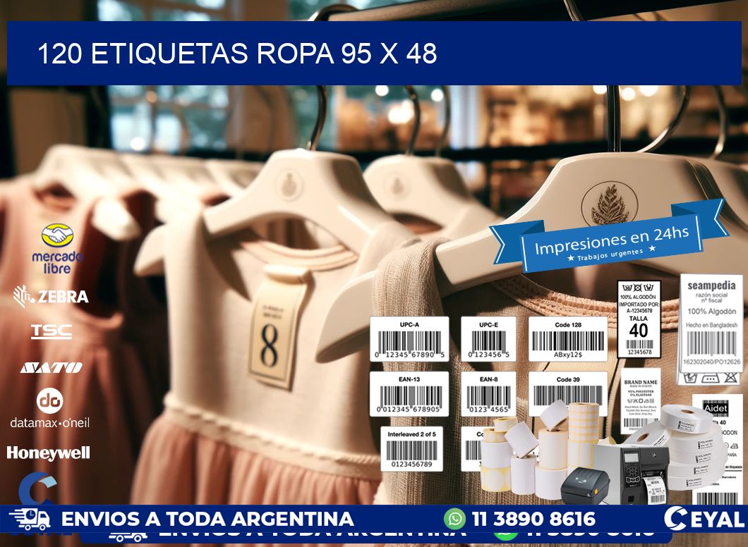 120 ETIQUETAS ROPA 95 x 48