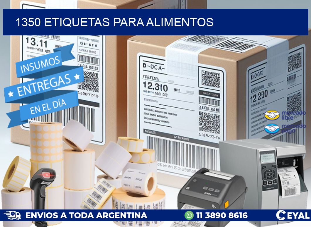 1350 ETIQUETAS PARA ALIMENTOS