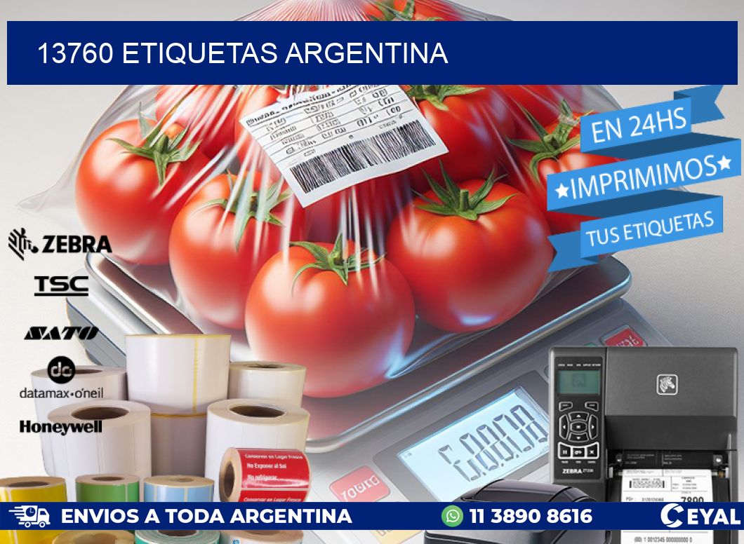 13760 ETIQUETAS ARGENTINA
