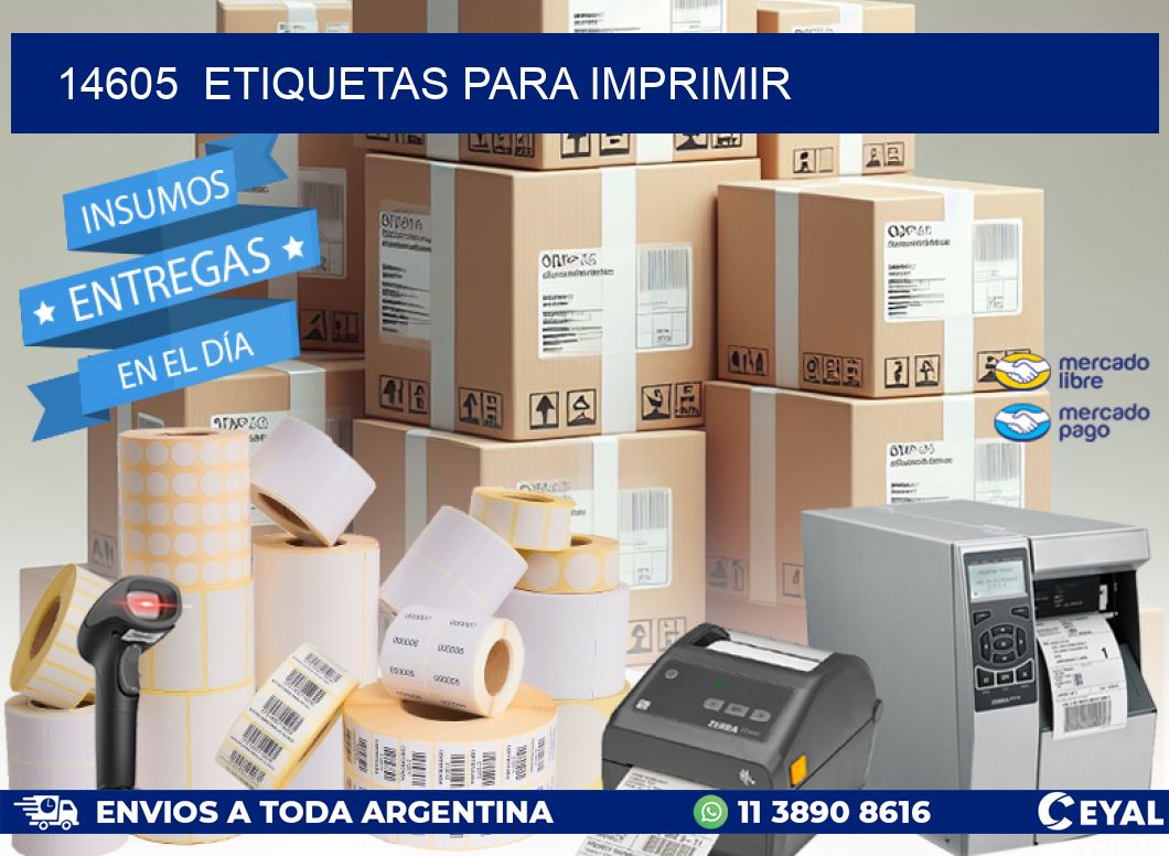 14605  ETIQUETAS PARA IMPRIMIR