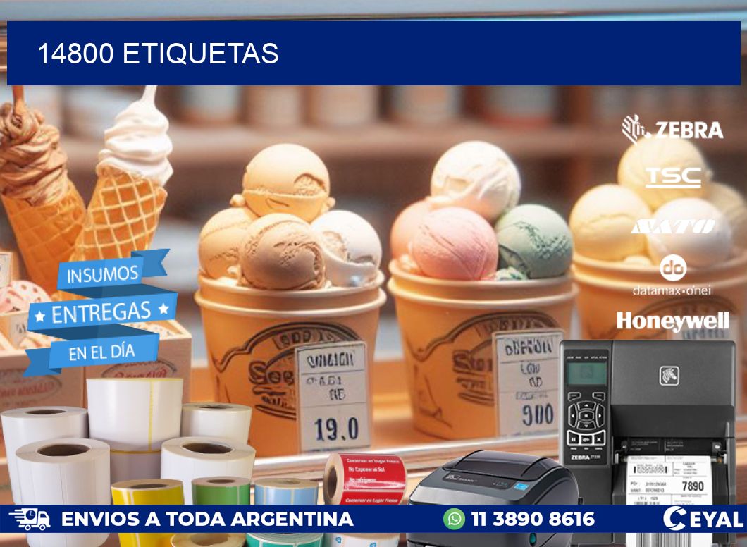 14800 ETIQUETAS