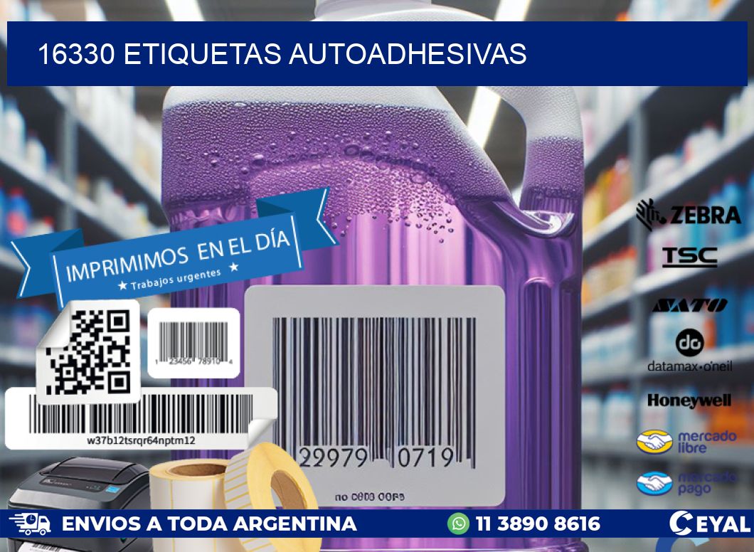 16330 ETIQUETAS AUTOADHESIVAS