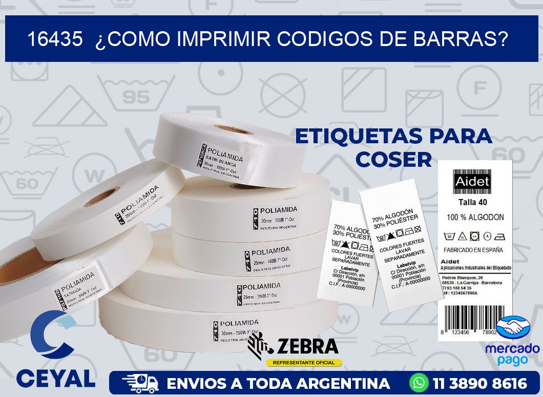 16435  ¿COMO IMPRIMIR CODIGOS DE BARRAS?