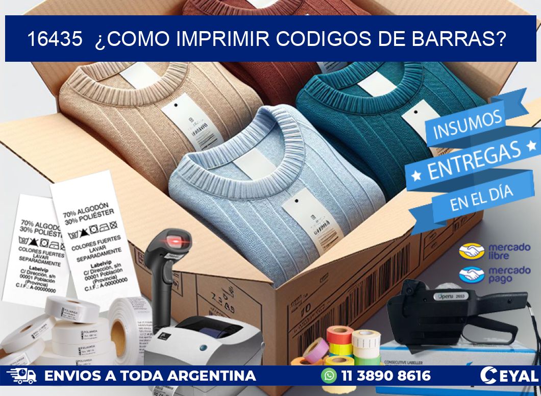 16435  ¿COMO IMPRIMIR CODIGOS DE BARRAS?
