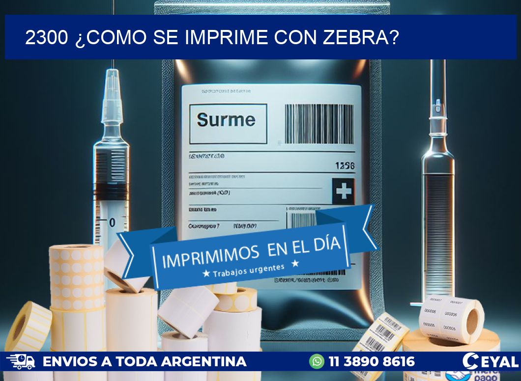 2300 ¿COMO SE IMPRIME CON ZEBRA?