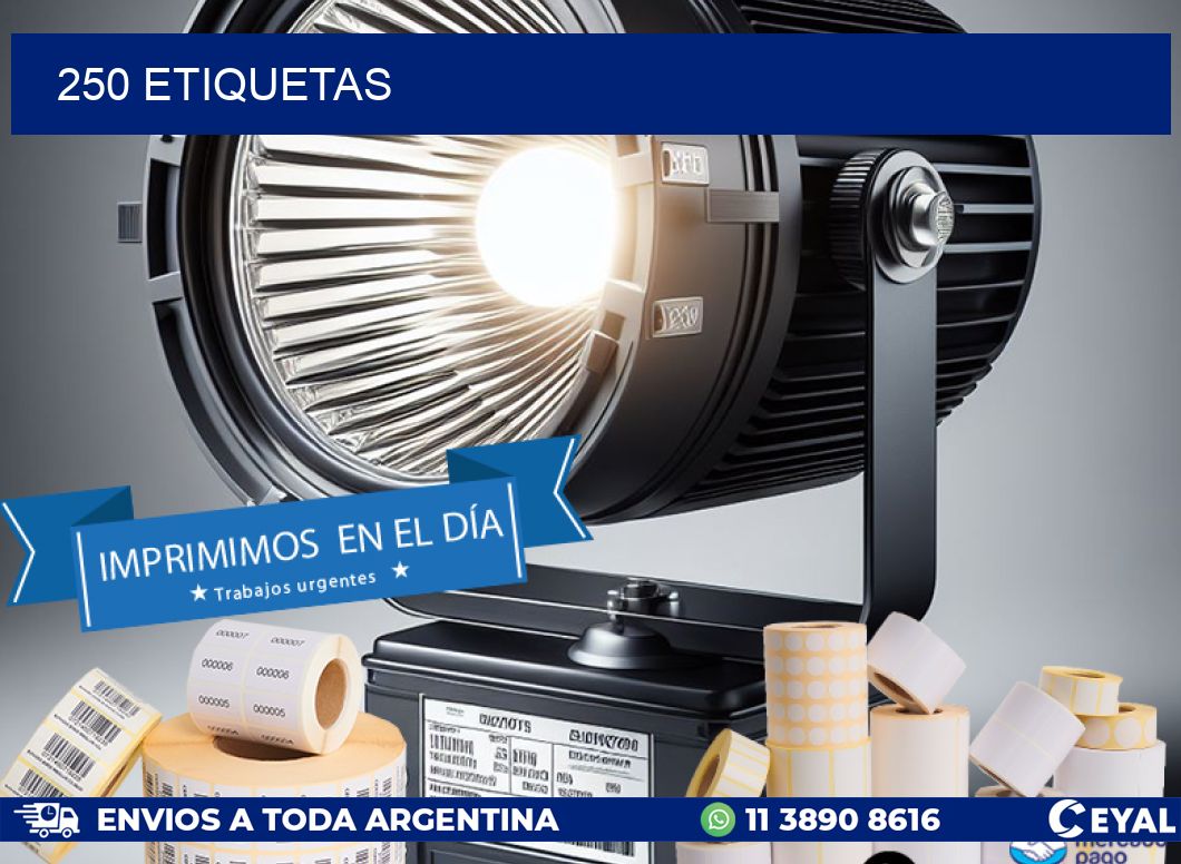 250 ETIQUETAS