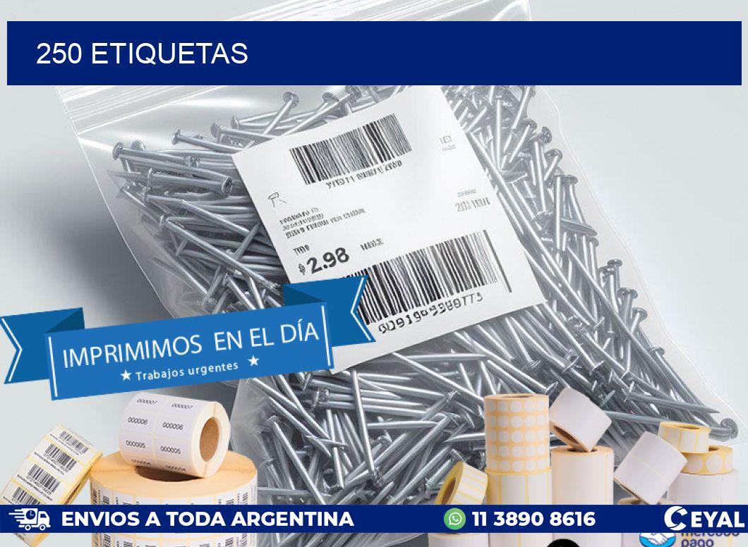 250 ETIQUETAS