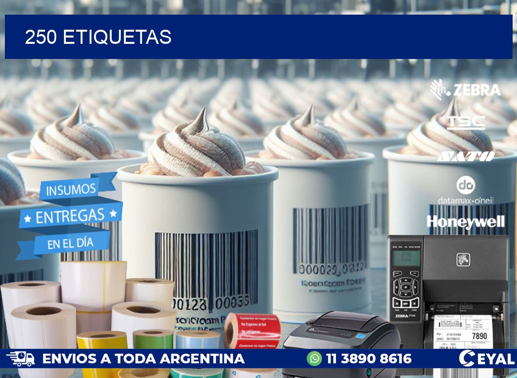 250 ETIQUETAS