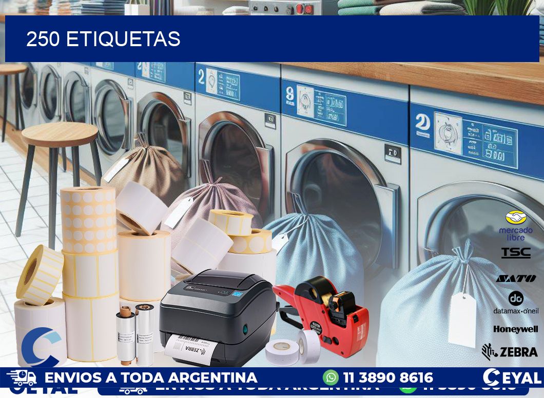 250 ETIQUETAS