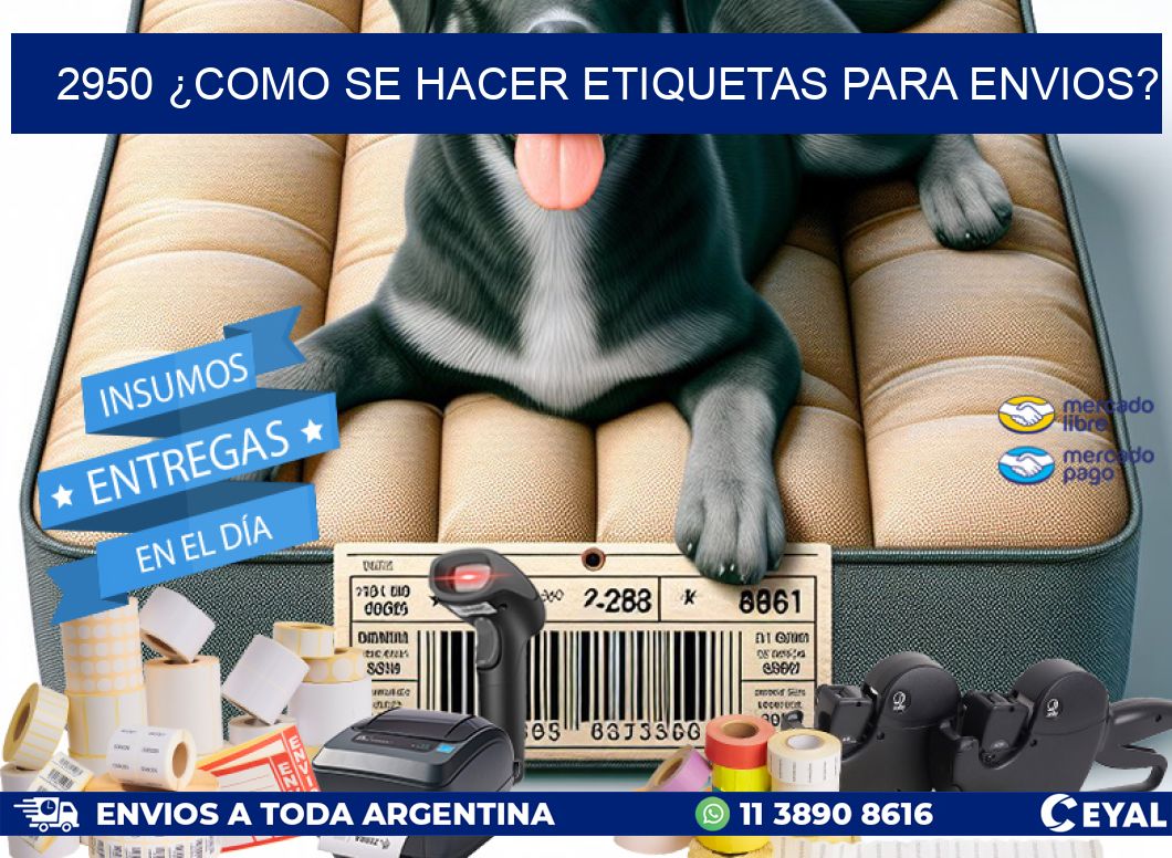 2950 ¿COMO SE HACER ETIQUETAS PARA ENVIOS?