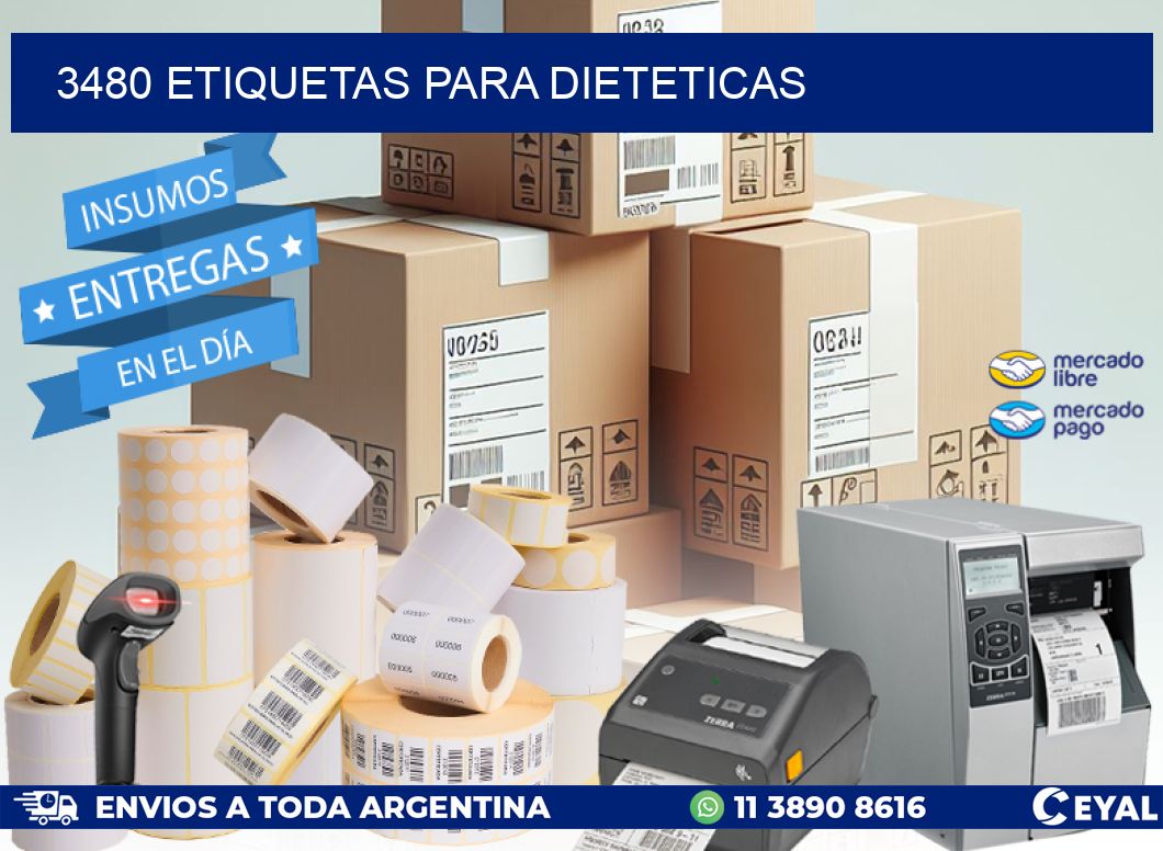 3480 ETIQUETAS PARA DIETETICAS