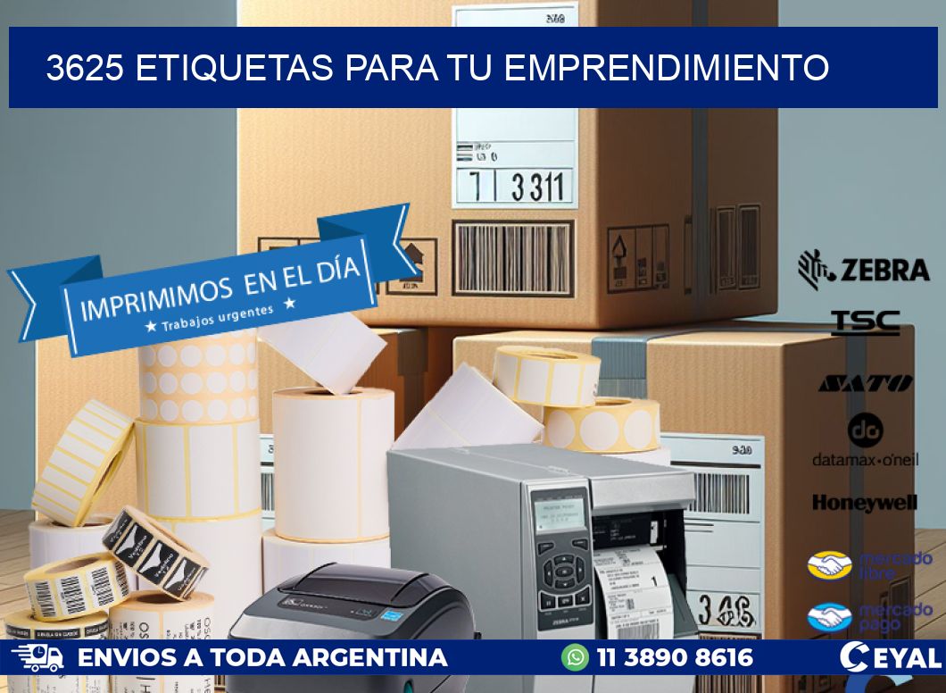 3625 ETIQUETAS PARA TU EMPRENDIMIENTO