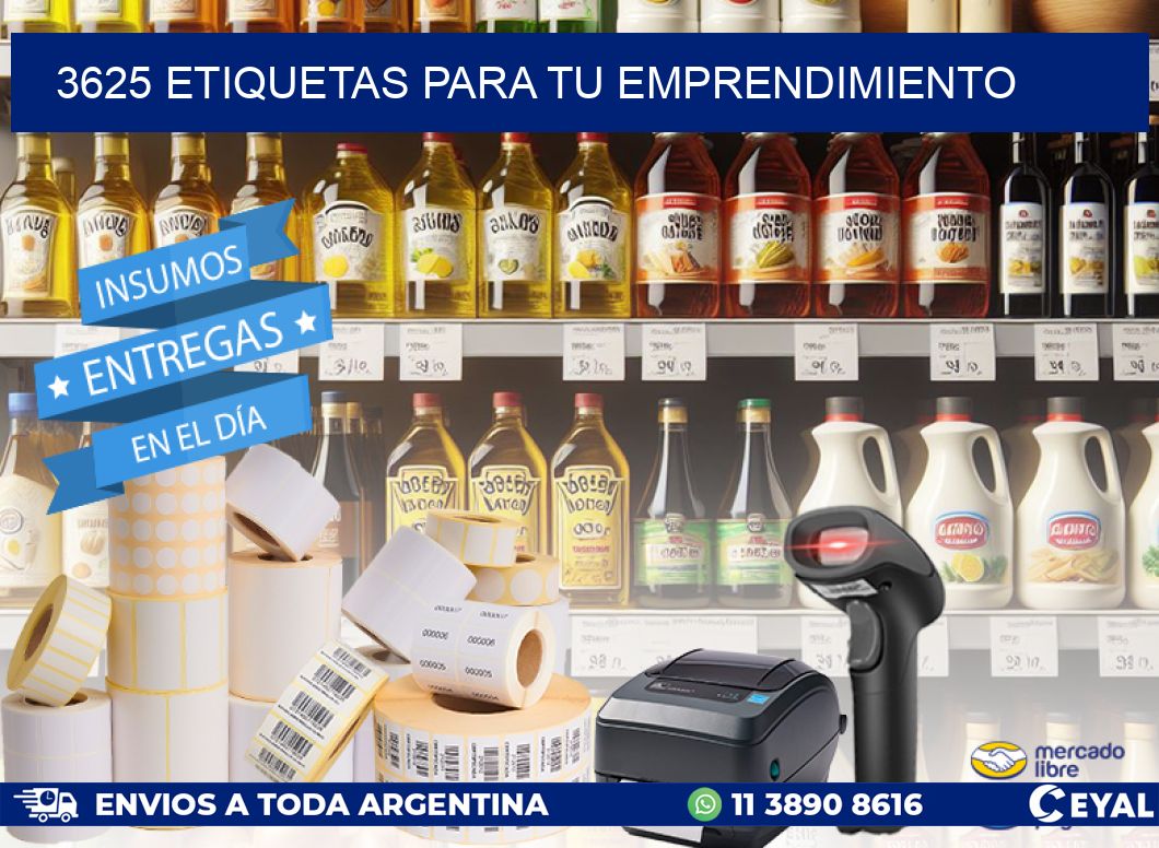 3625 ETIQUETAS PARA TU EMPRENDIMIENTO