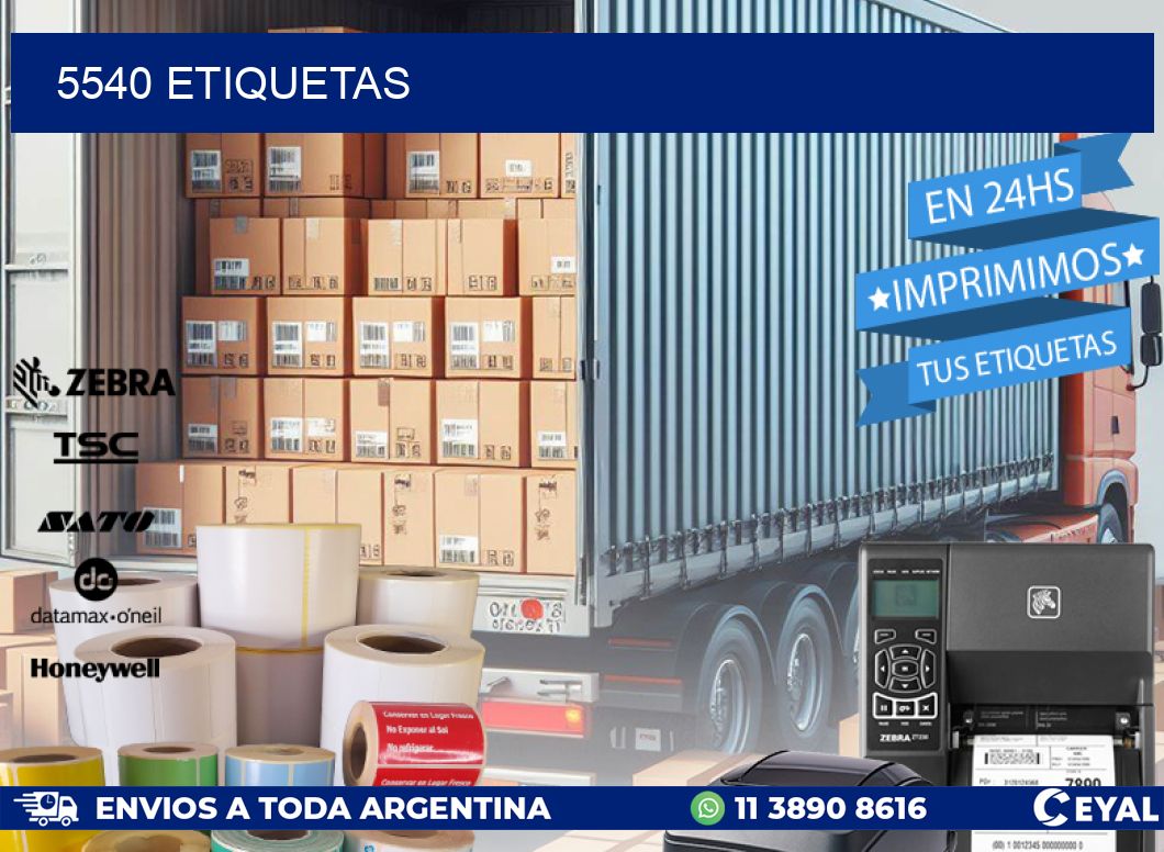 5540 ETIQUETAS