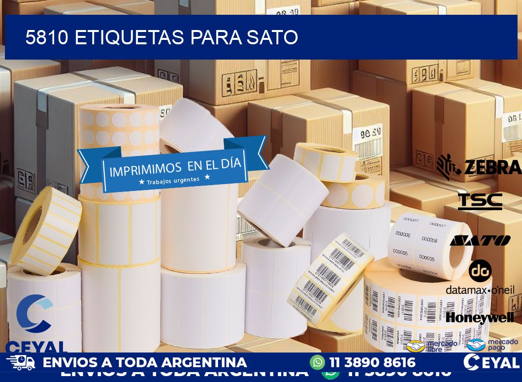 5810 ETIQUETAS PARA SATO