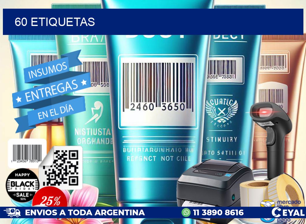 60 ETIQUETAS