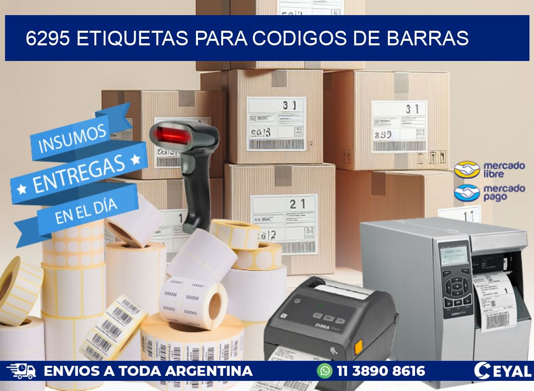 6295 ETIQUETAS PARA CODIGOS DE BARRAS