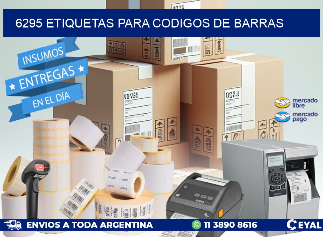 6295 ETIQUETAS PARA CODIGOS DE BARRAS