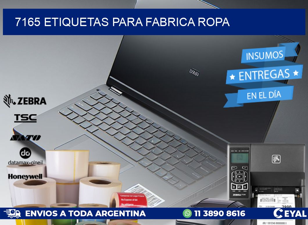 7165 ETIQUETAS PARA FABRICA ROPA