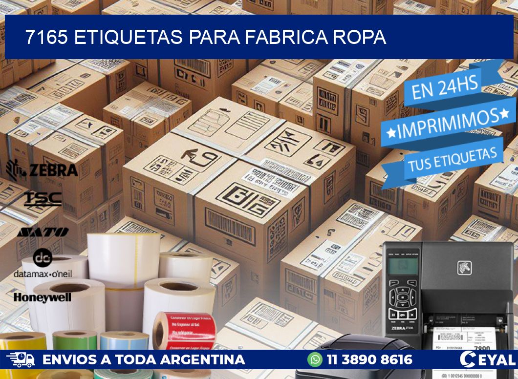 7165 ETIQUETAS PARA FABRICA ROPA