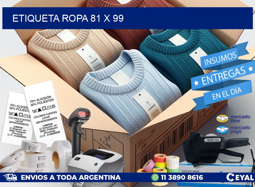 ETIQUETA ROPA 81 x 99