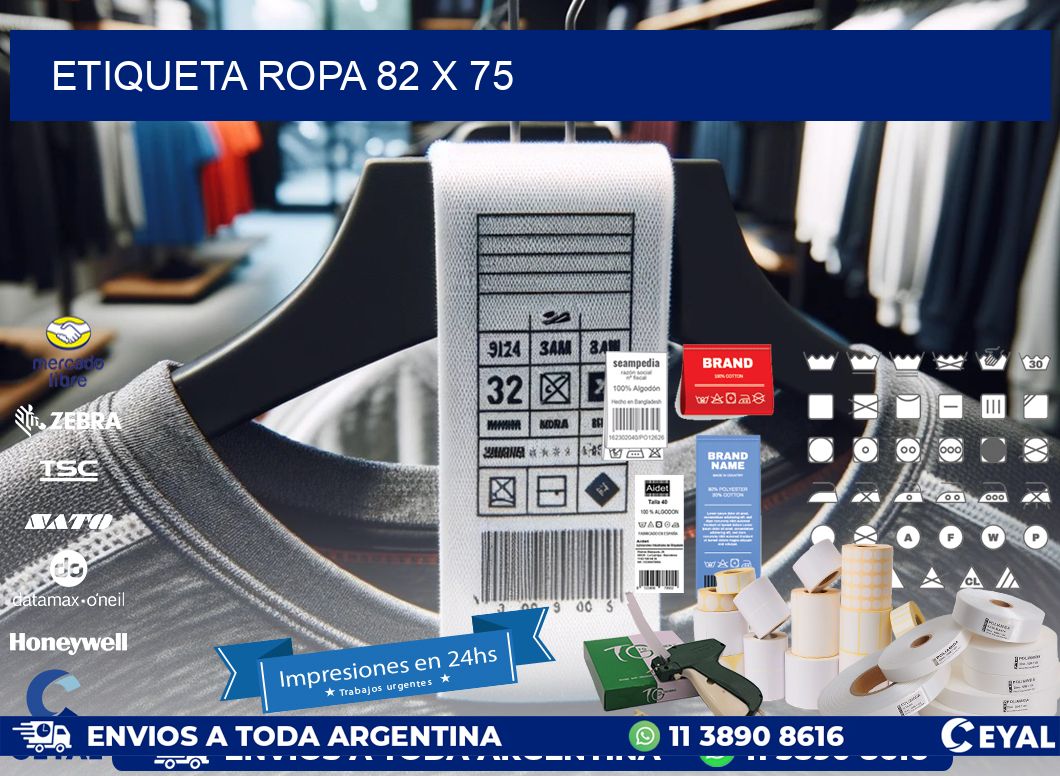 ETIQUETA ROPA 82 x 75