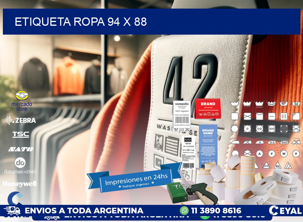 ETIQUETA ROPA 94 x 88