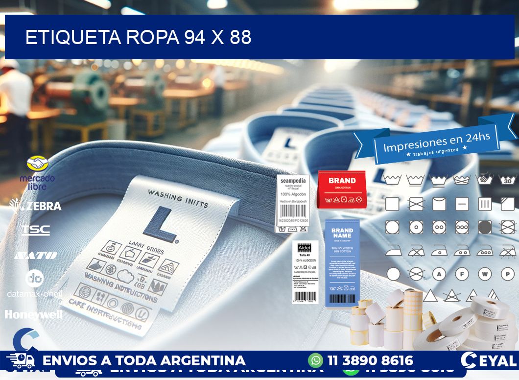 ETIQUETA ROPA 94 x 88