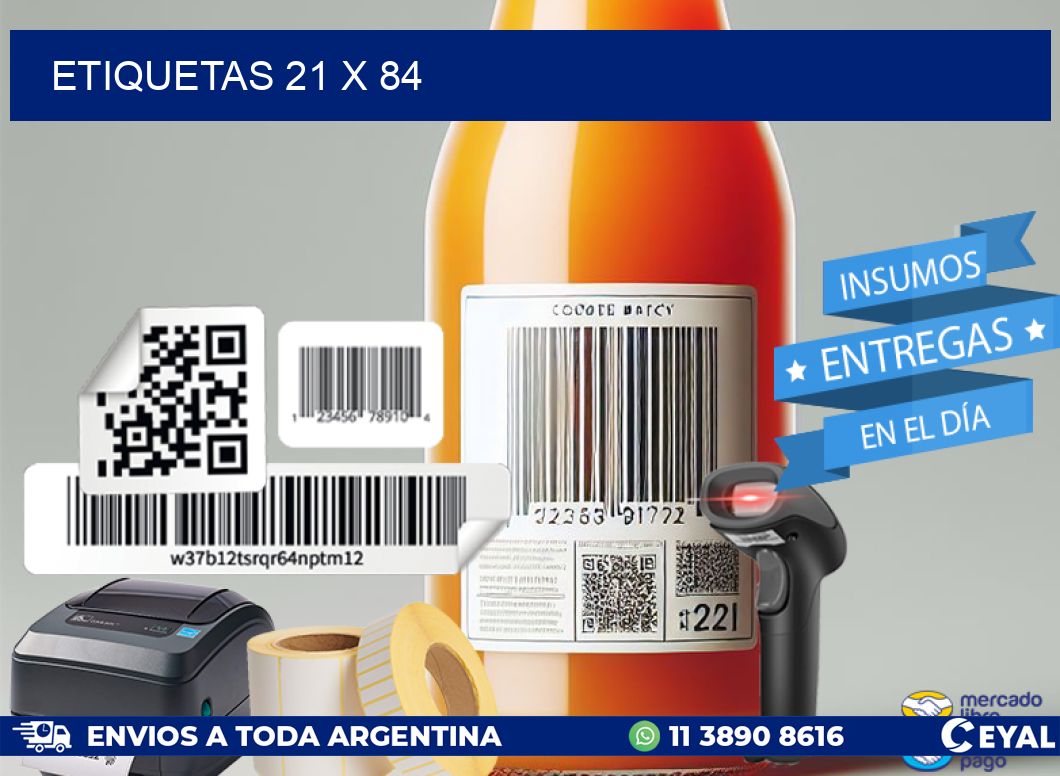 ETIQUETAS 21 x 84
