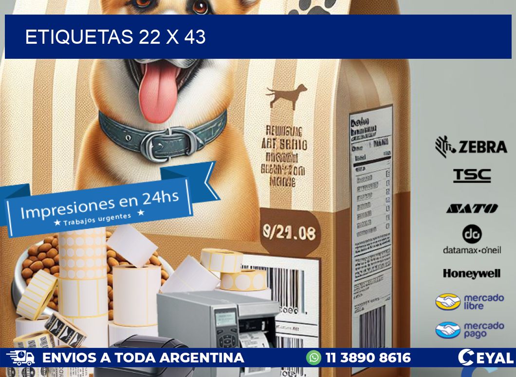 ETIQUETAS 22 x 43