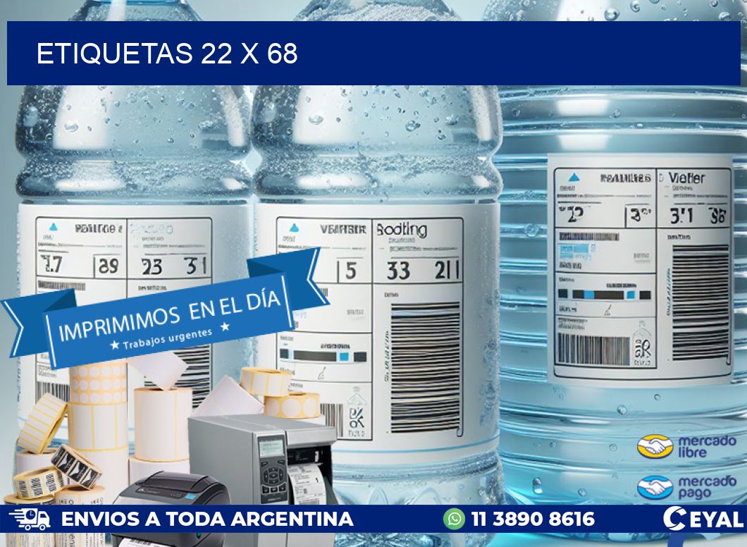 ETIQUETAS 22 x 68