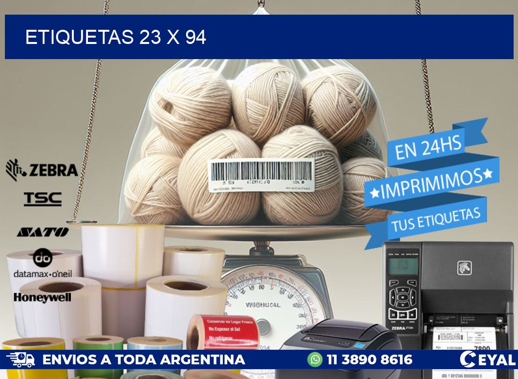 ETIQUETAS 23 x 94